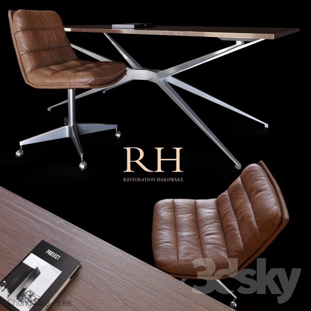 Restoration Hardware Griffith Chair & Amp Maslow desk