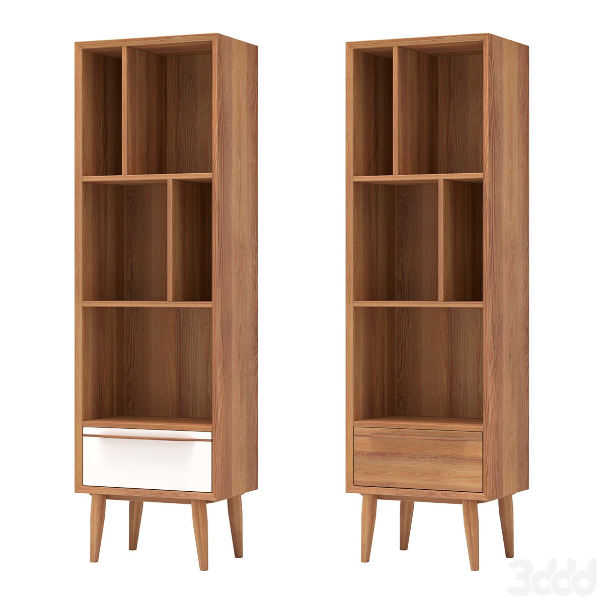 Narrow rack Bruni (white), 45*150*30 cm