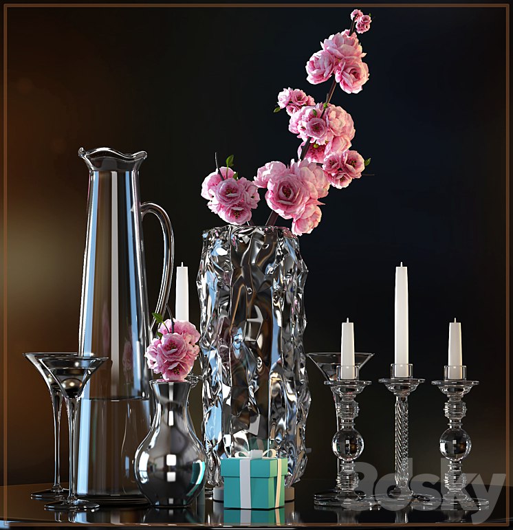 DECORATIVE FLOWER VASE SET