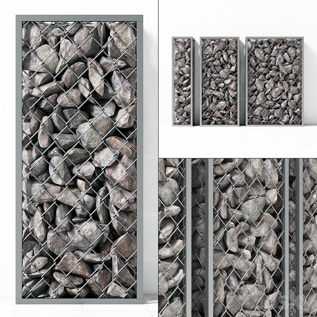 Small Gabion stone rockl Small gabions with stones