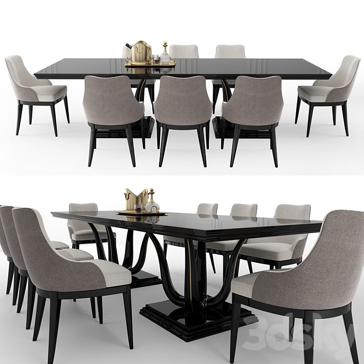 GALIMBERTI NINO Corallo table + Adele chair