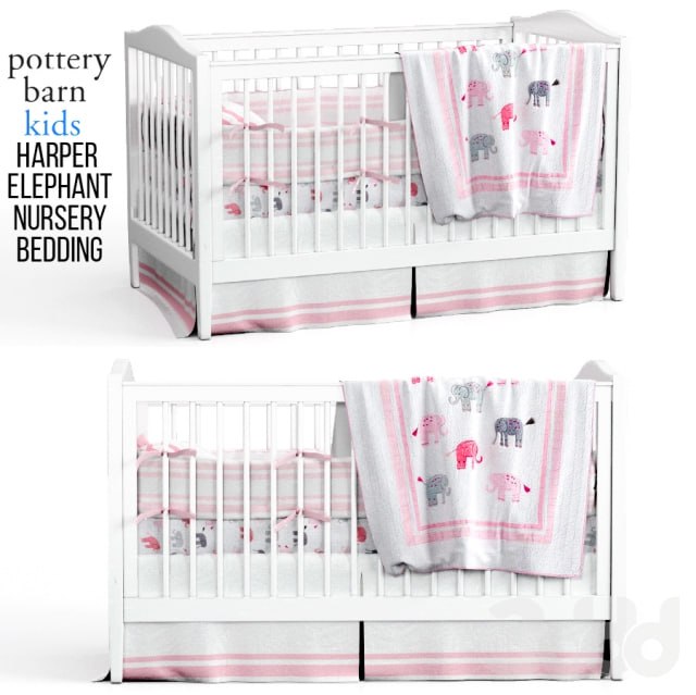 Harper Elephant Nursery Bedding
