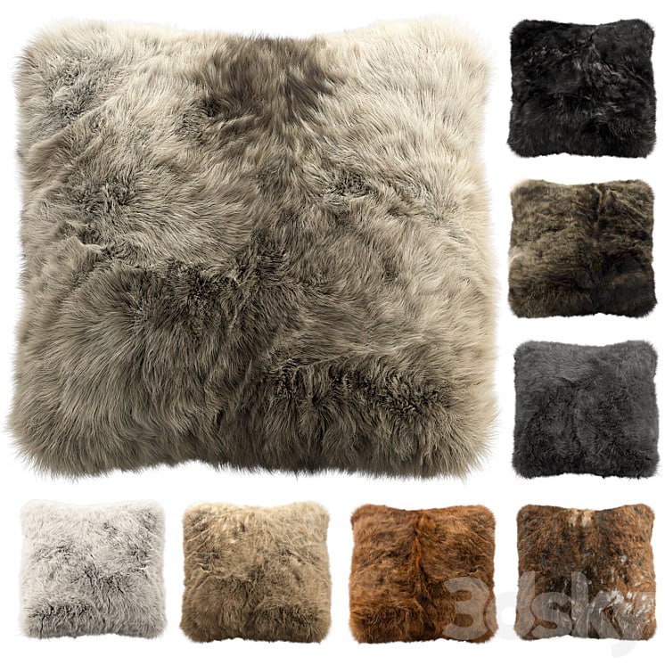 Fur pillow set 2