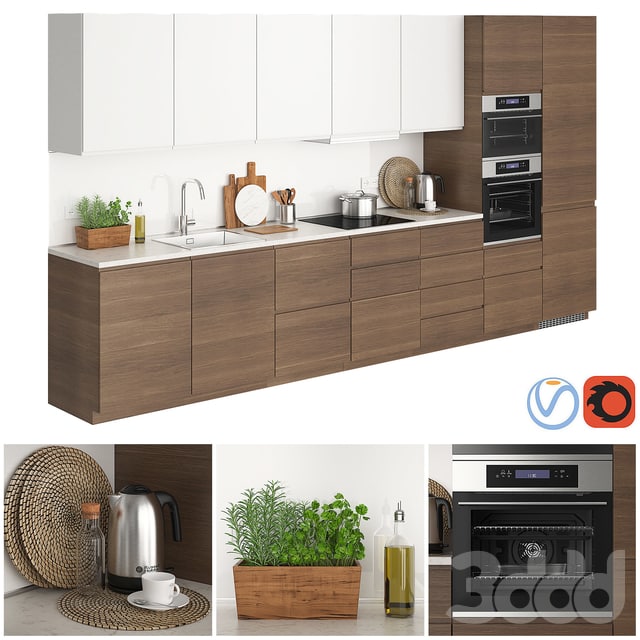 Ikea Metod Voxtorp Walnut