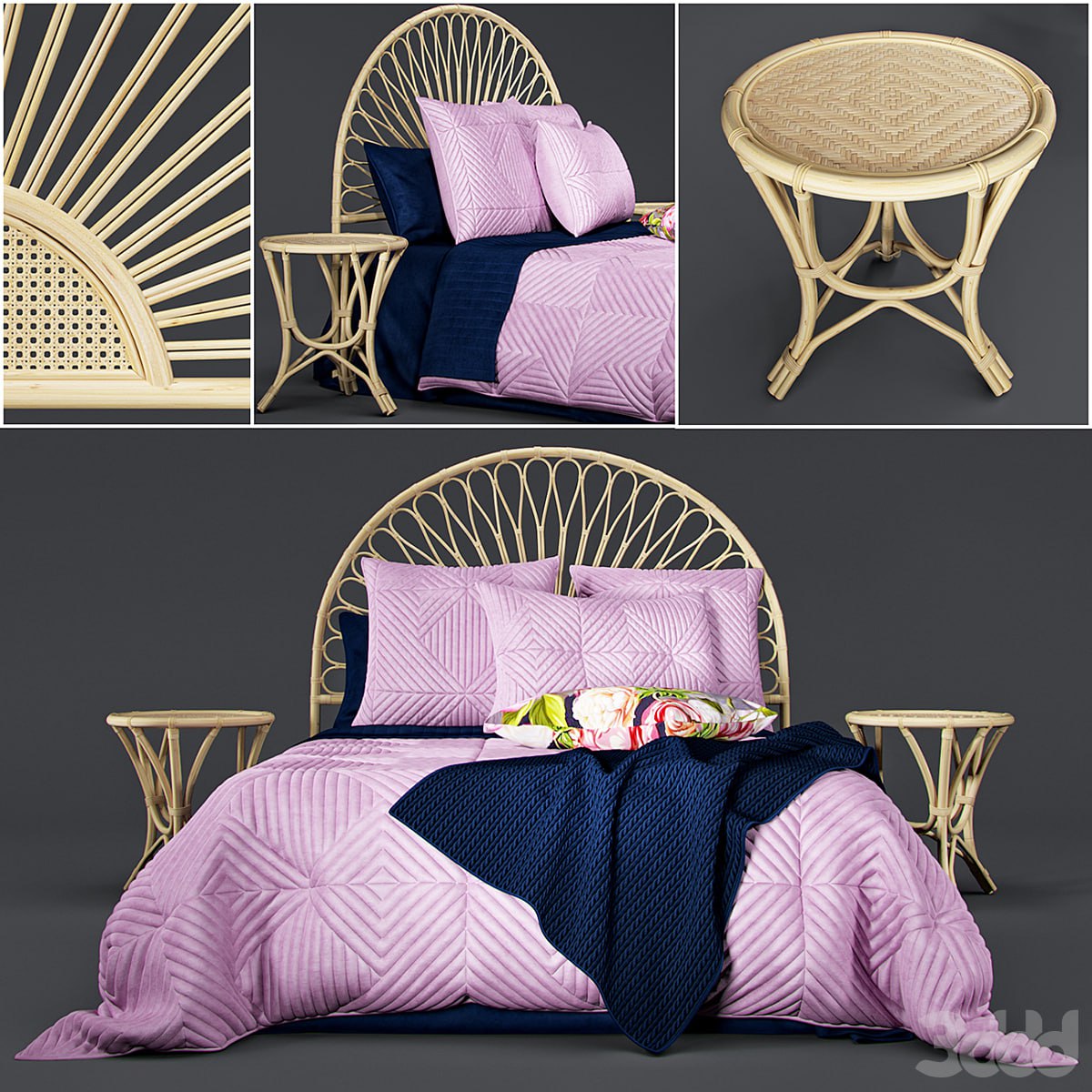 Newport Quilted Velvet Bed Linen