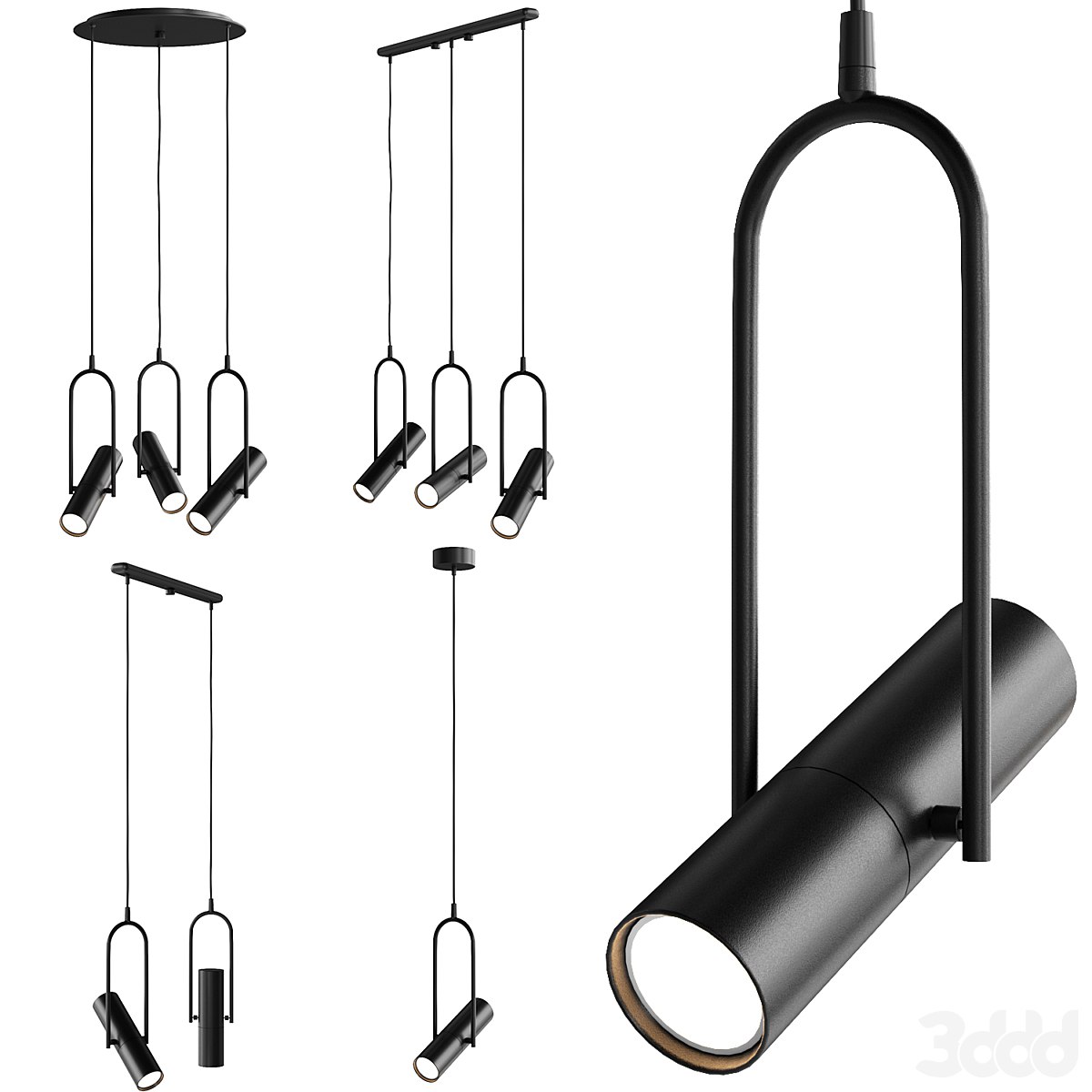 A set of pendant lamps collection "Optics" from NB Light