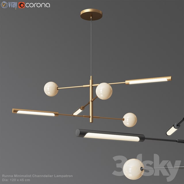 Runna Minimalist Channdelier Lampatron