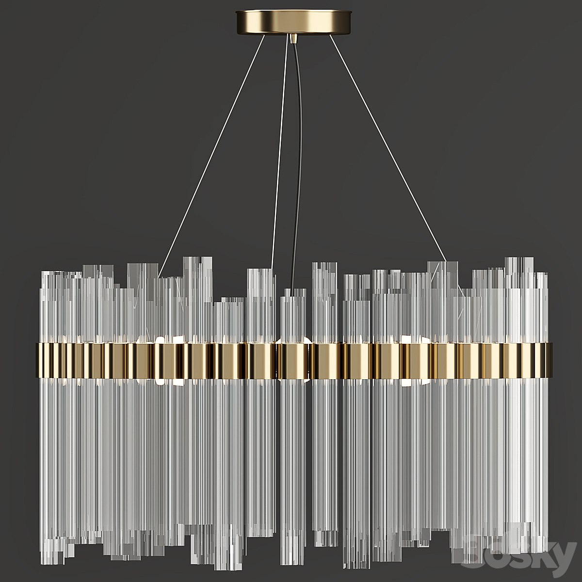 Cb2 Orion Glass Crystal Chandelier