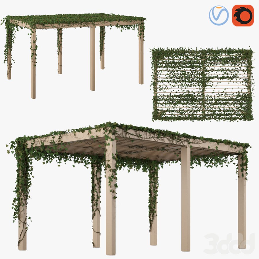 Pergola with Ivy v2