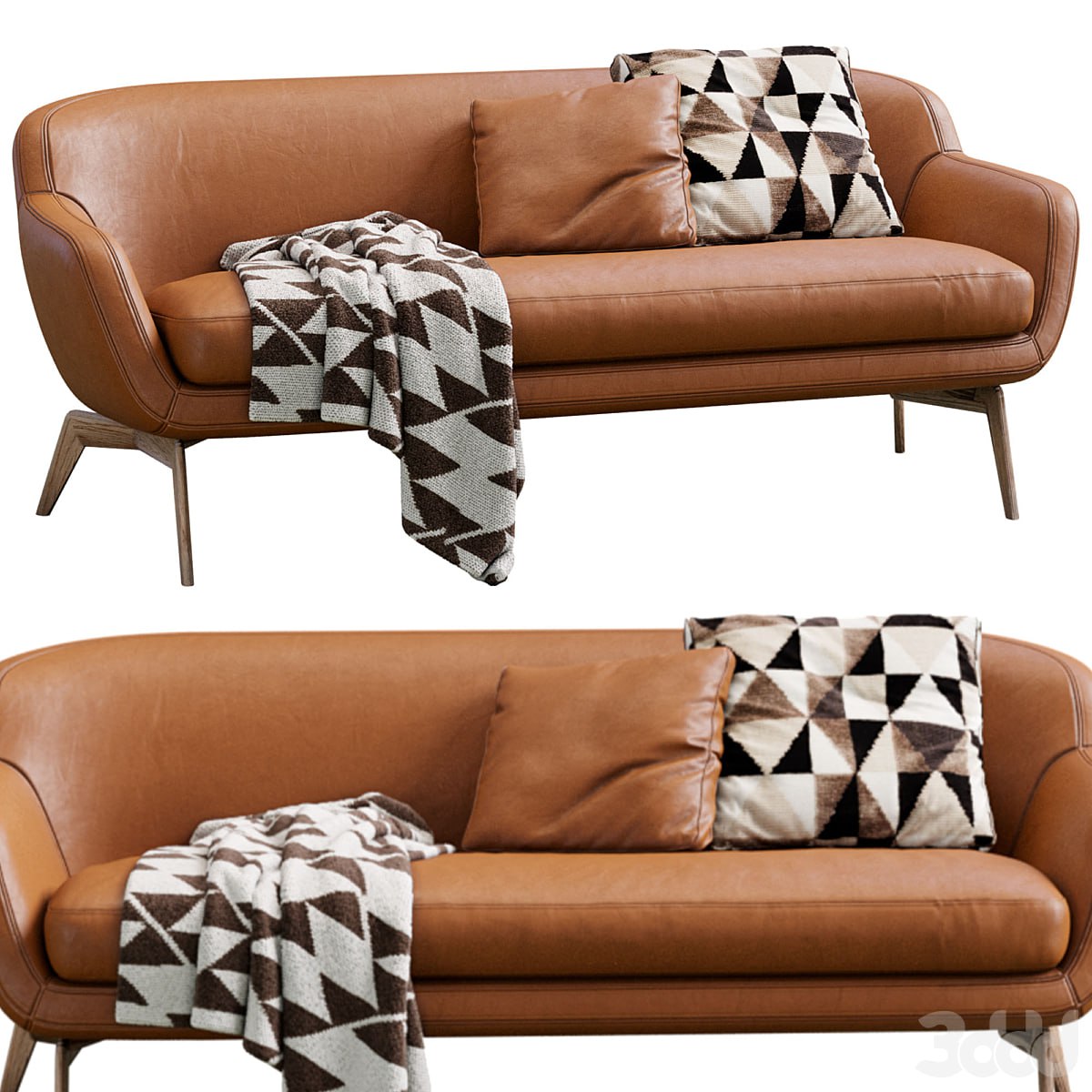 Leather Sofa Belt By Minotti