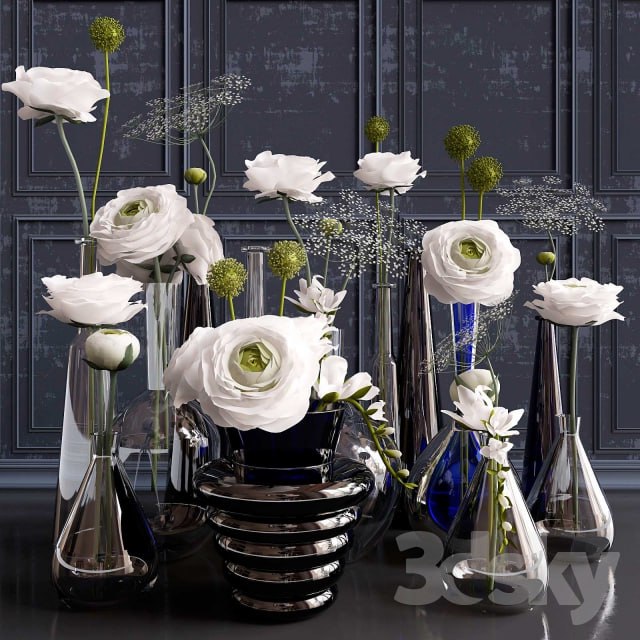 Composition with ranunkulyusami