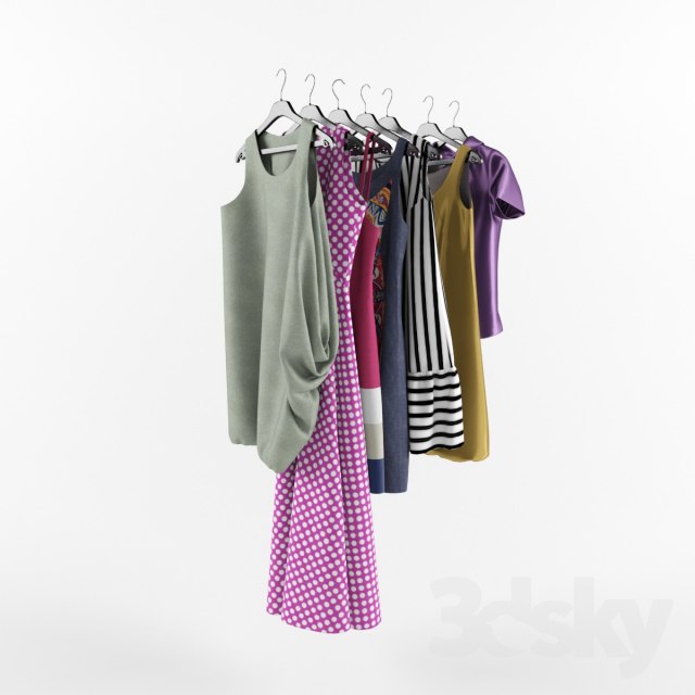 women's clothing on hangers