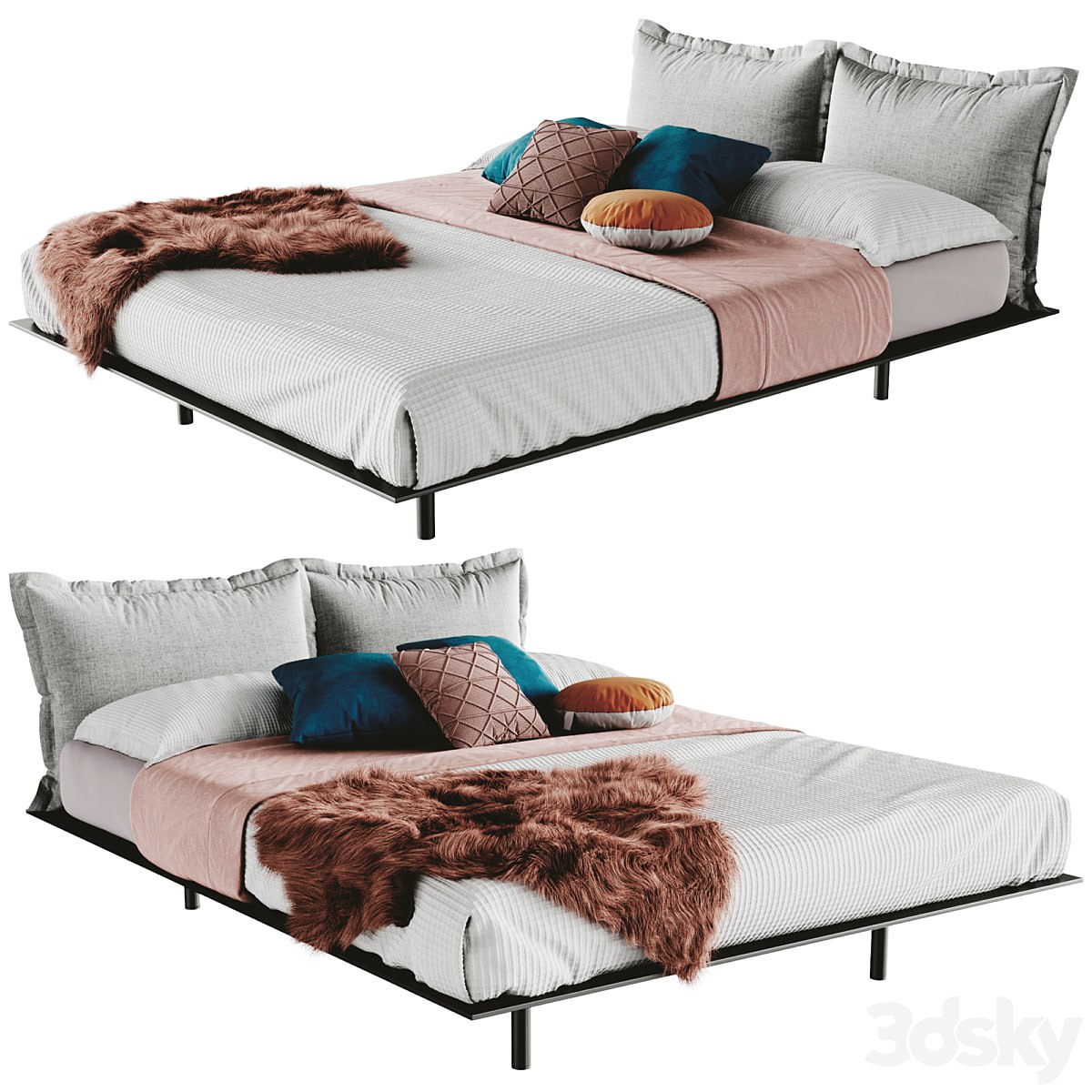 Desiree Bed Platz Fur Plaid