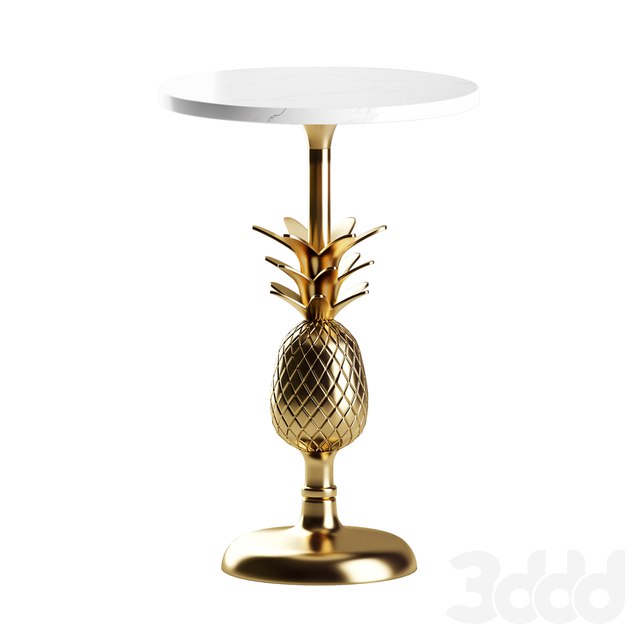 Pineapple Pedestal Side Table by Anthropologie