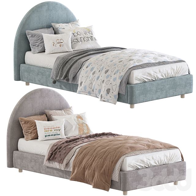 Bed with a soft headboard 14