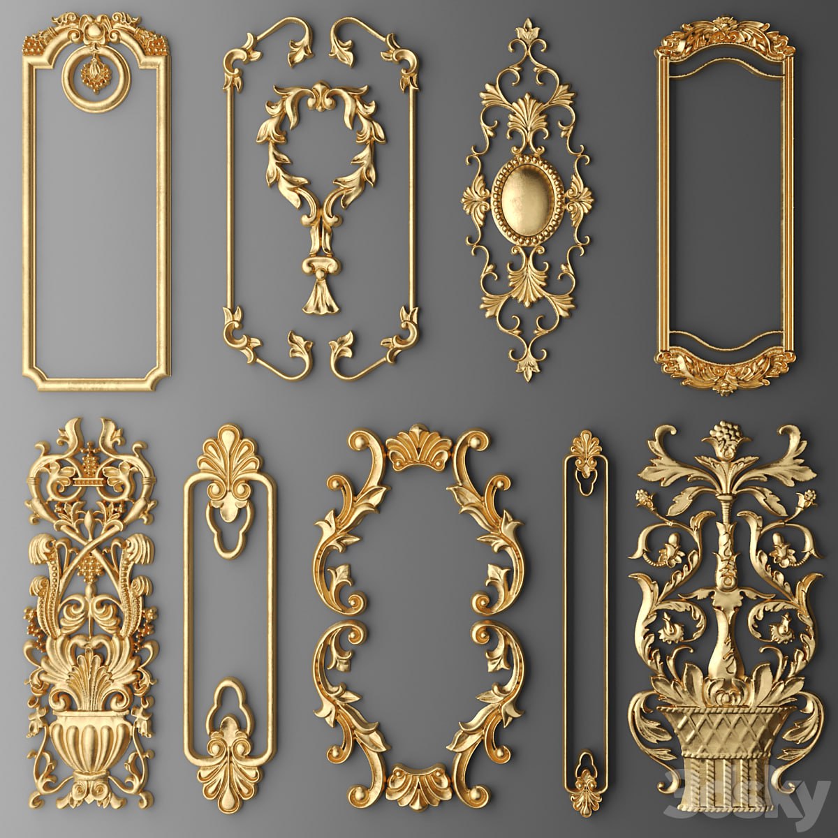 Set stucco decoration