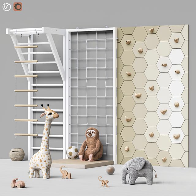 Toys and furniture set 88