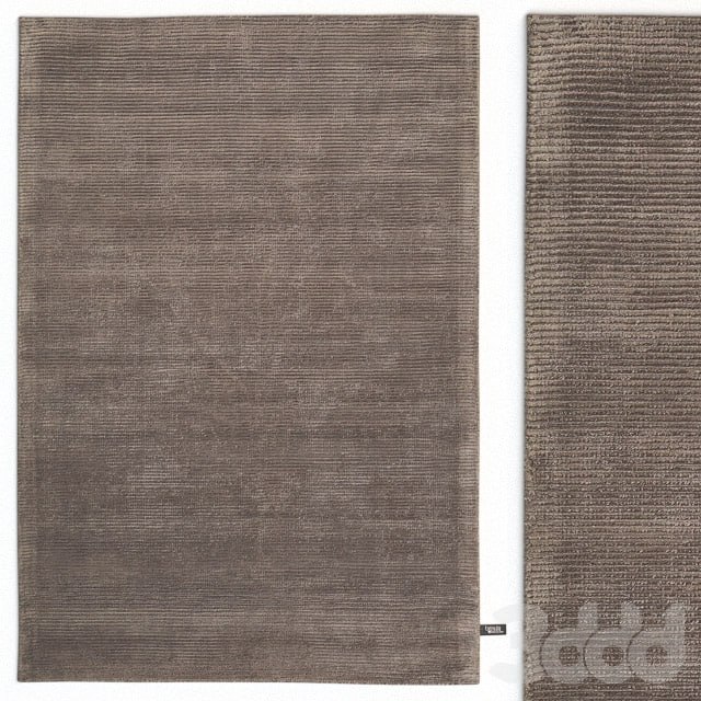 Carpet Benuta Lines Viscose Brown Rug