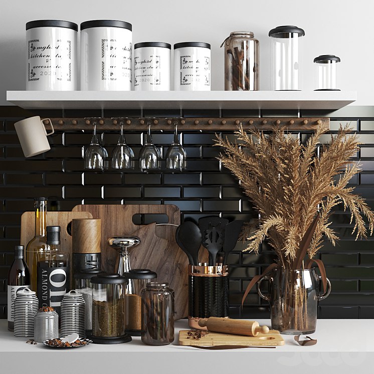 set1218 -kitchen brown