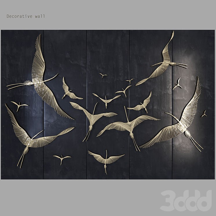 Decorative wall_waves_fly1