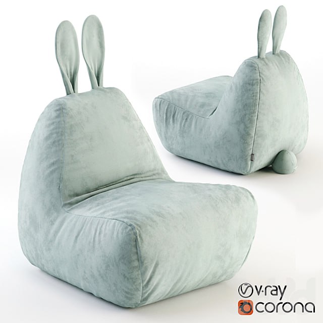 Bunny Chair Velvet Mint