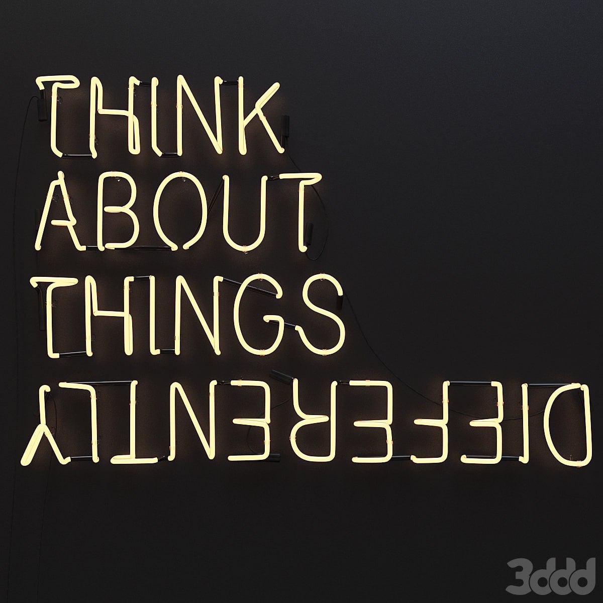 Neon inscription, neon sign