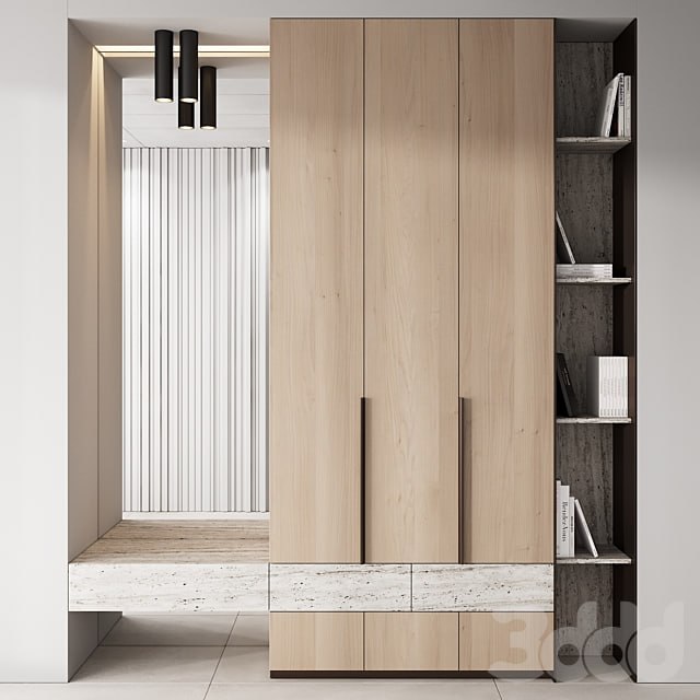 143 hallway zone 02 minimal wood japandi 02