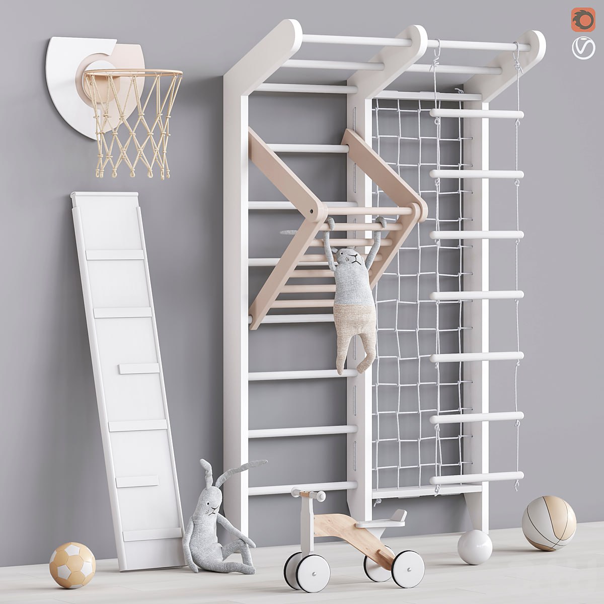 Toys and furniture set 74