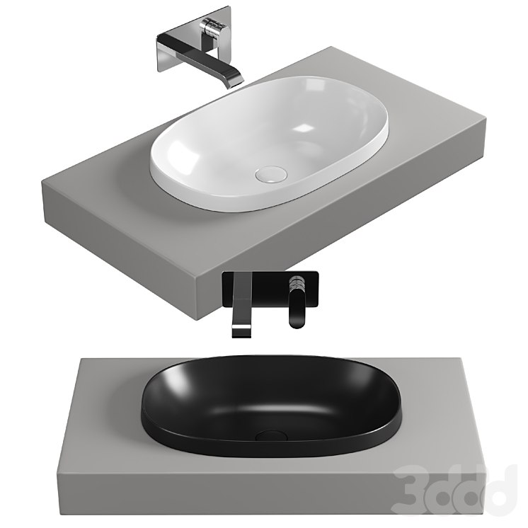 VitrA Frame Oval Inset Bowl - 56524830016