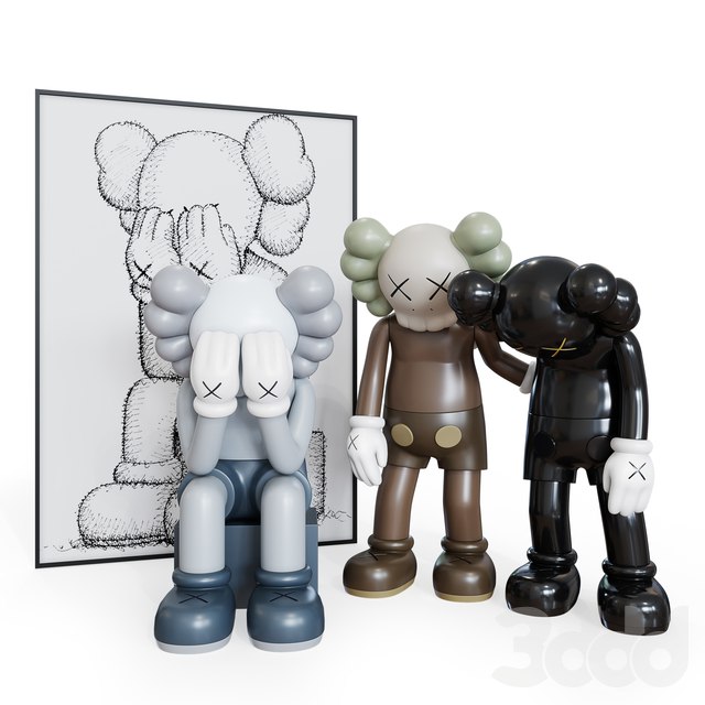 CRYING KAWS set
