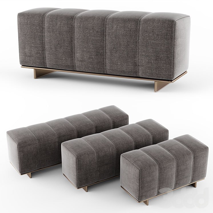 Minotti braccioli pouf