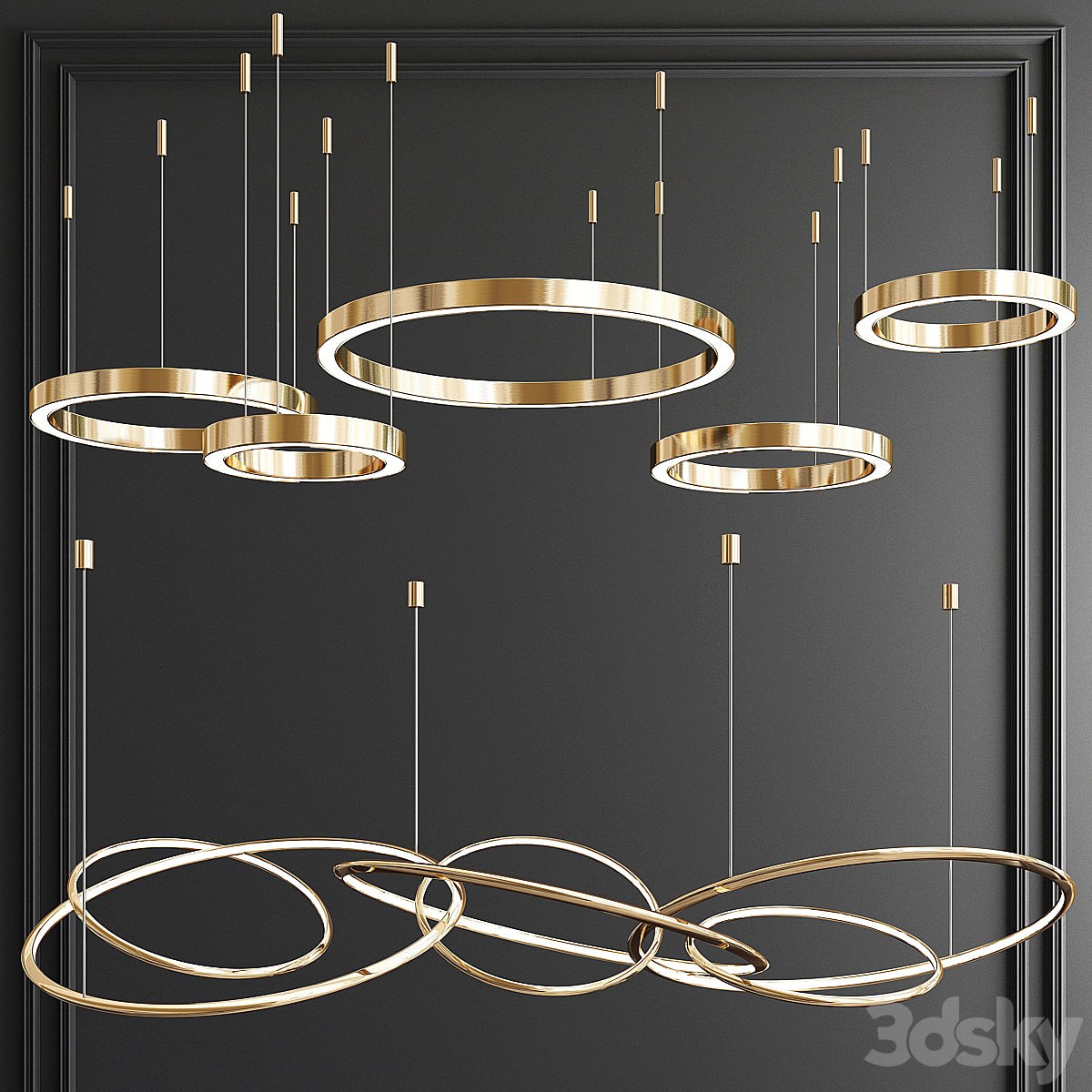 Trend Ring Chandelier - 3 type