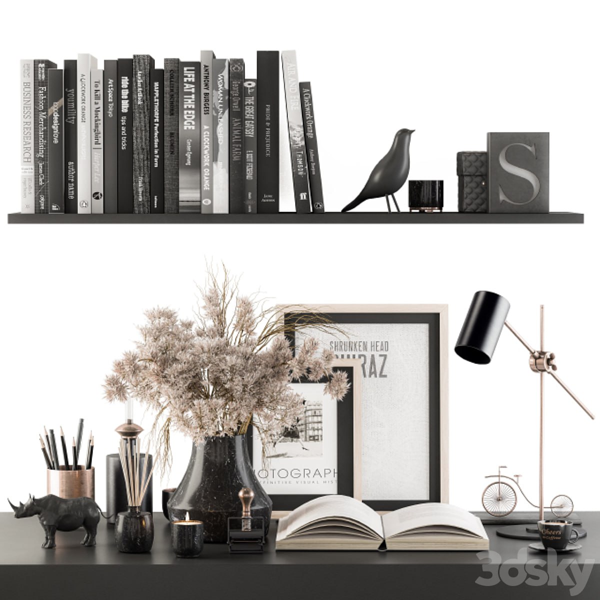 Decorative Set with Bouquet - Set 63