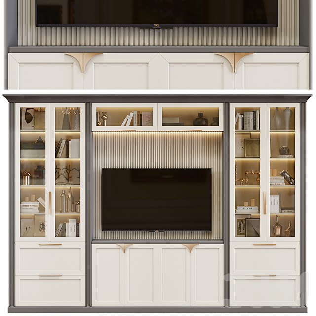 Neoclassical TV wall 006