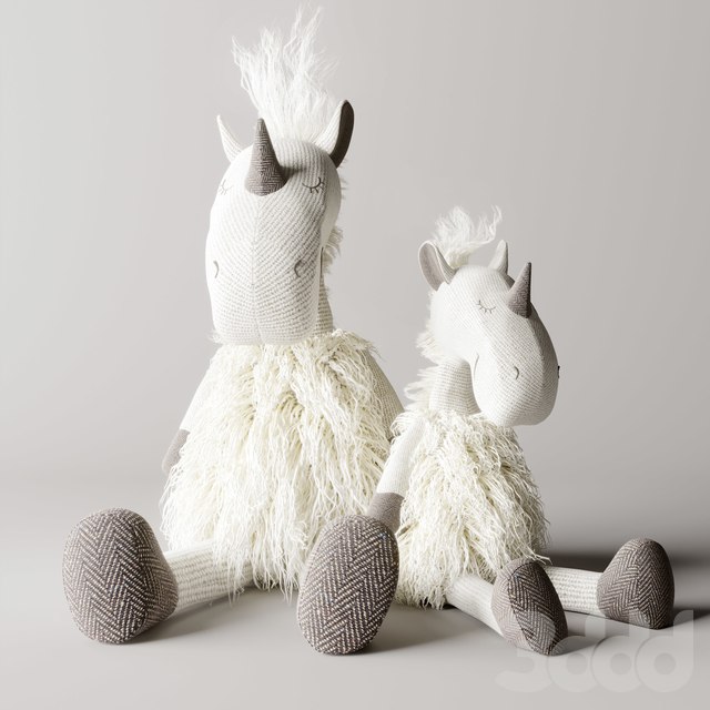 WOOLY plush unicorn