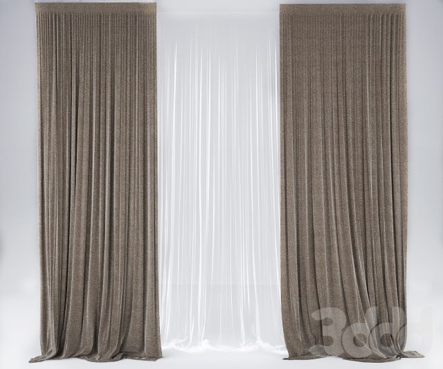 Curtains with tulle # 2