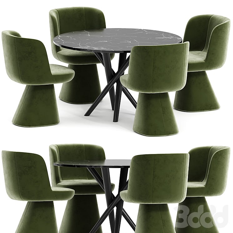 FLAIR O' chair and Marble table