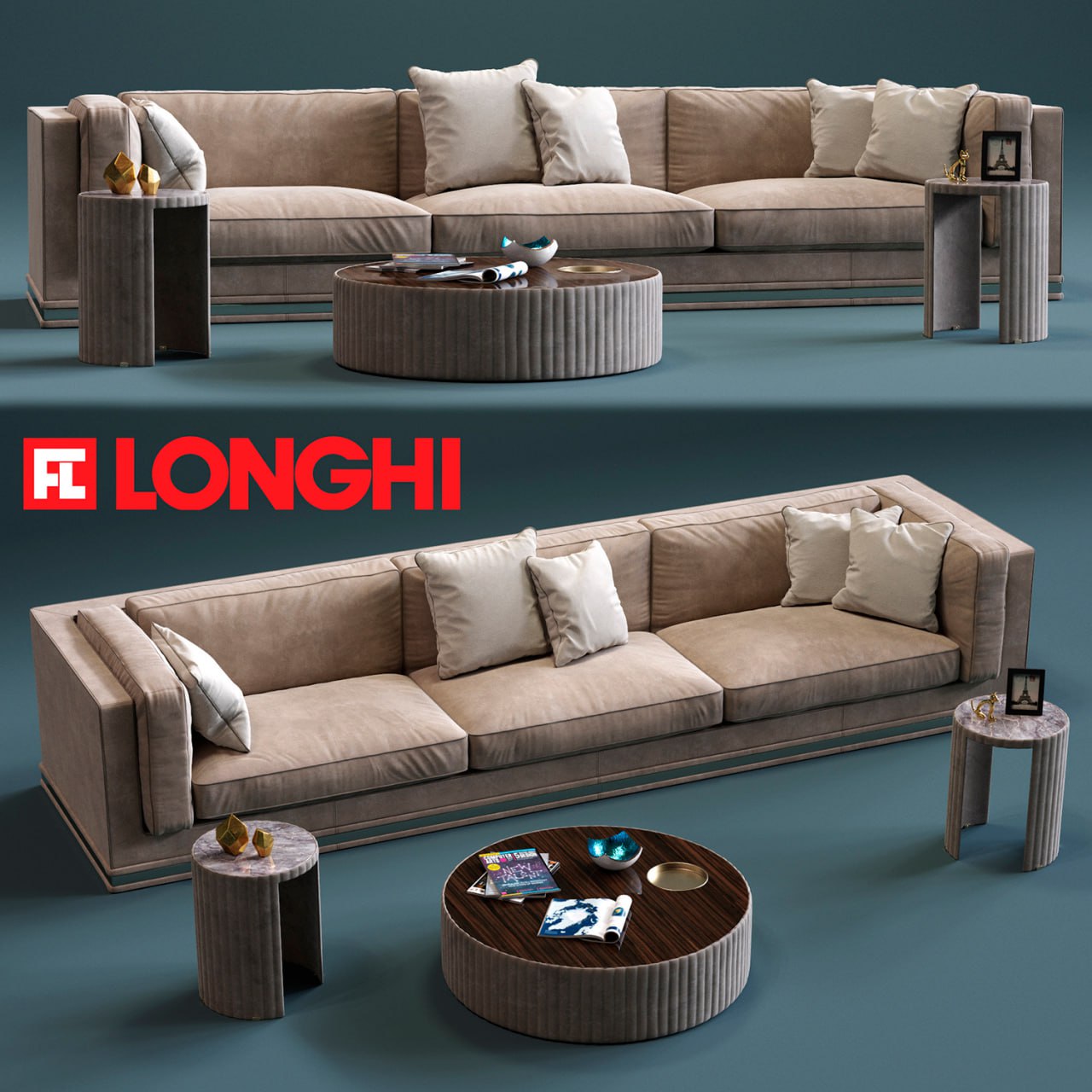 Fratelli Longhi MASON 3-Seates Sofa