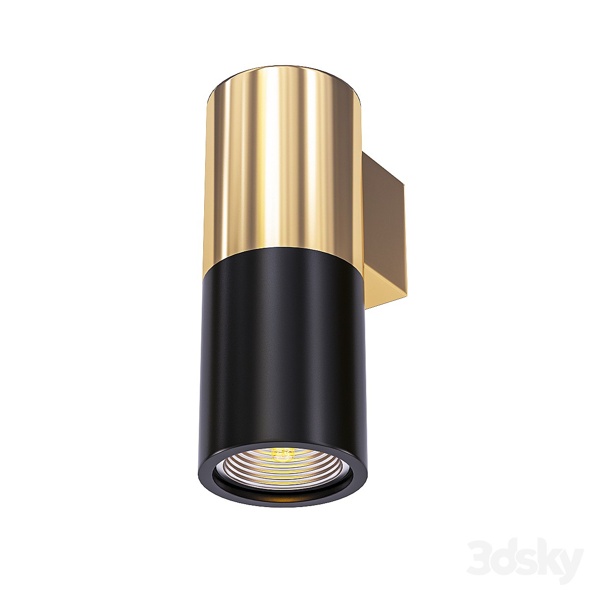 Spot Illumination Sconce Black & Copper