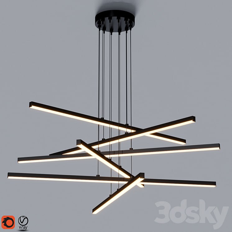 Stix 6-Arm LED Pendant Light