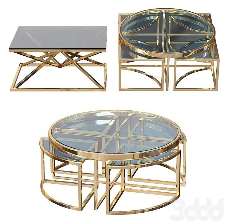 Coffee table Eichholtz Coffee Table Padova Gold