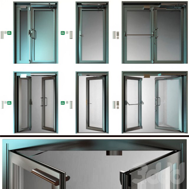 Metal fire doors