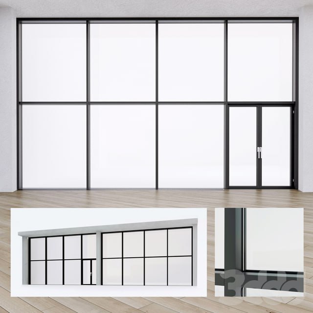 Panoramic windows. Stained glass.8