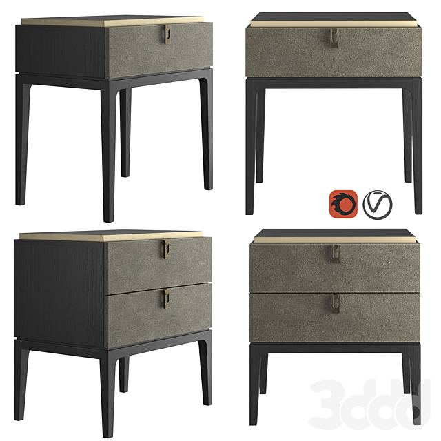 Dantone Home Glamor Bedside table