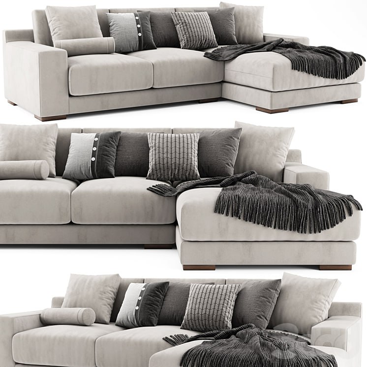 West Elm Dalton Chaise Longue