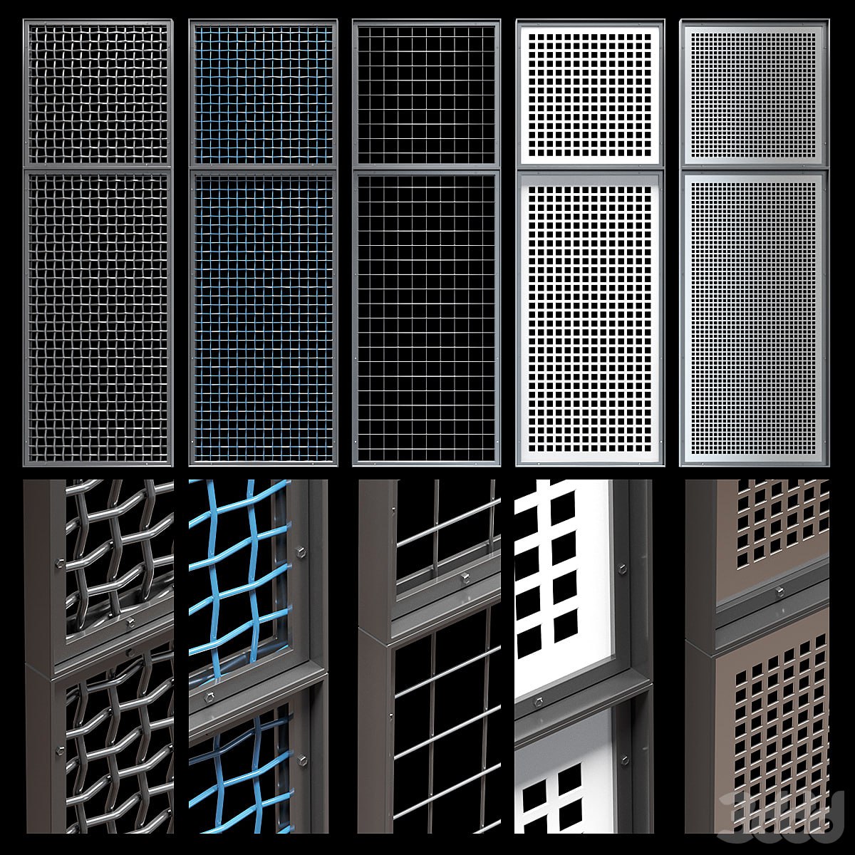 Decorative metal lattices - Quad