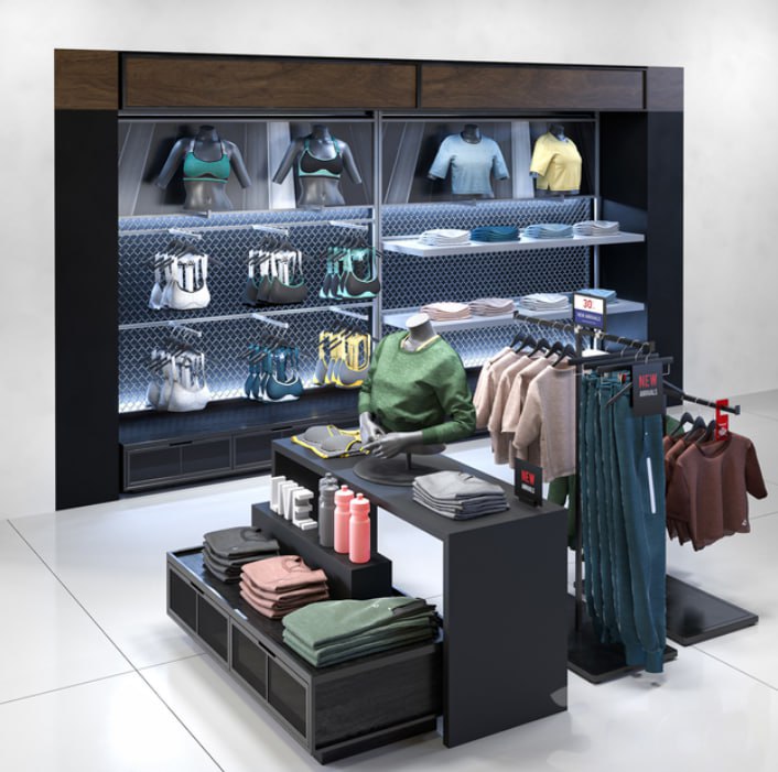 Clothes shop athletic wear 02