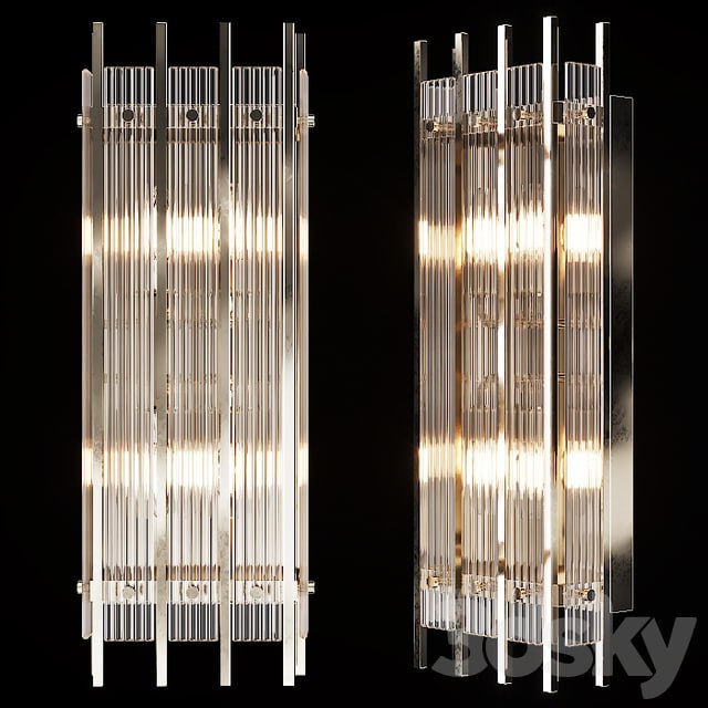 Restoration Hardware SAN MARCO DOUBLE SCONCE Nickel -concept