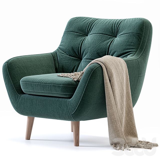 Armchair Vitio Velevet Ocean