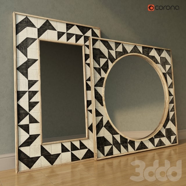 Brick Mosaic Mirrors by Anthropologie